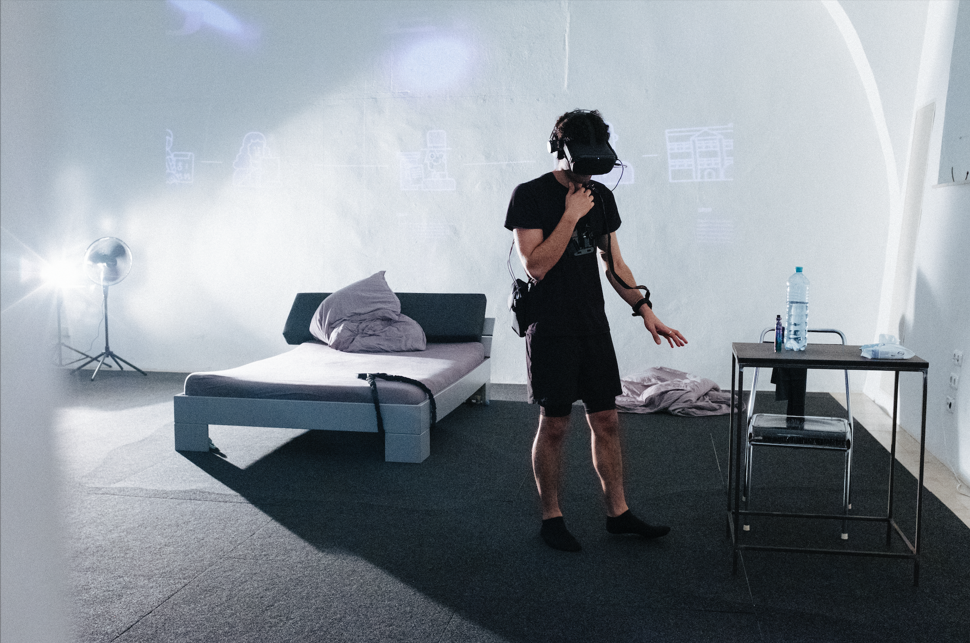 Mark Farid, Seeing I, 2019. Installation view, Ars Electronica, Linz. Image: Mila Lewis.