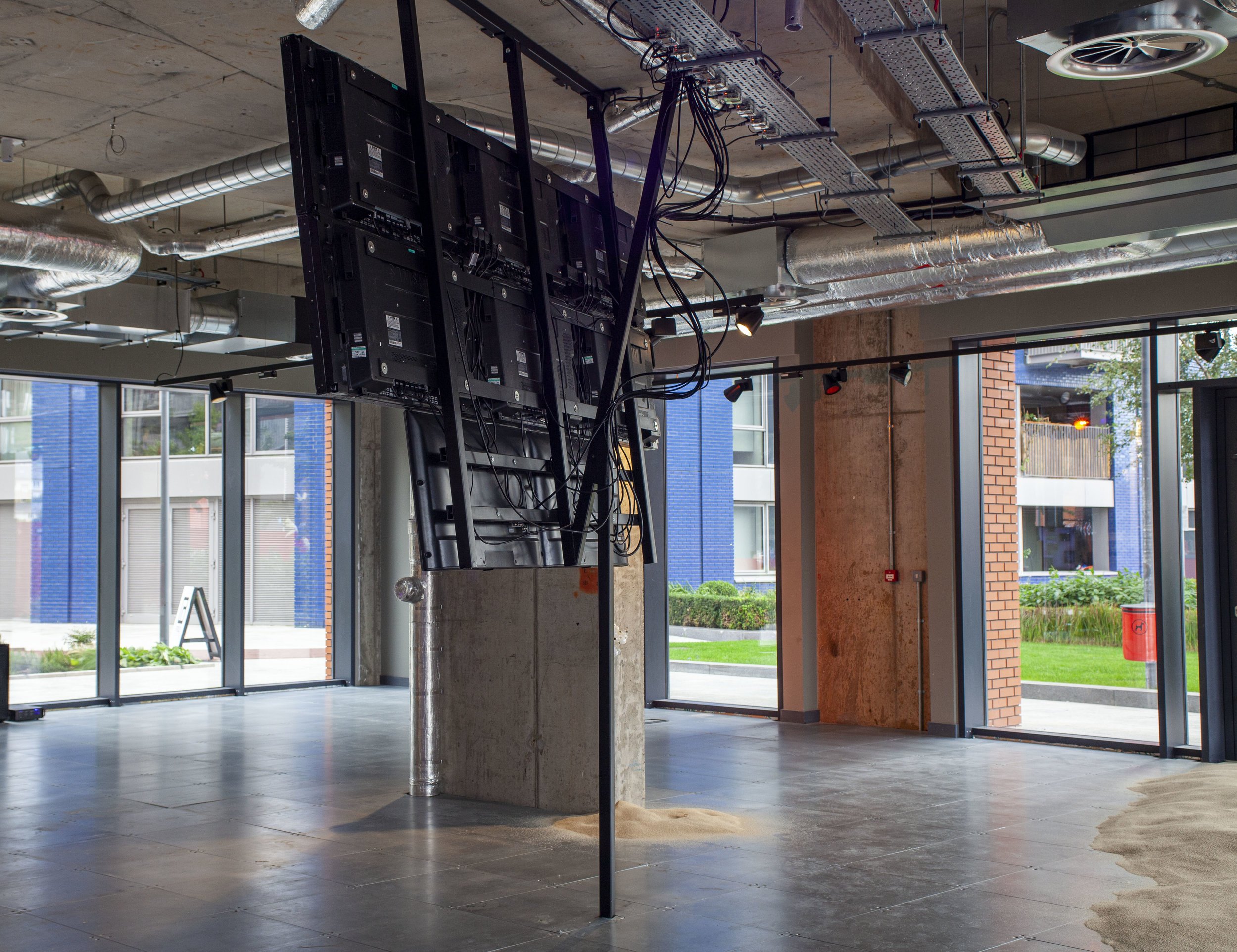 Ami Clarke, The Underlying, 2019. Installation view, arebyte Gallery, London. Image: Christopher MacInnes.