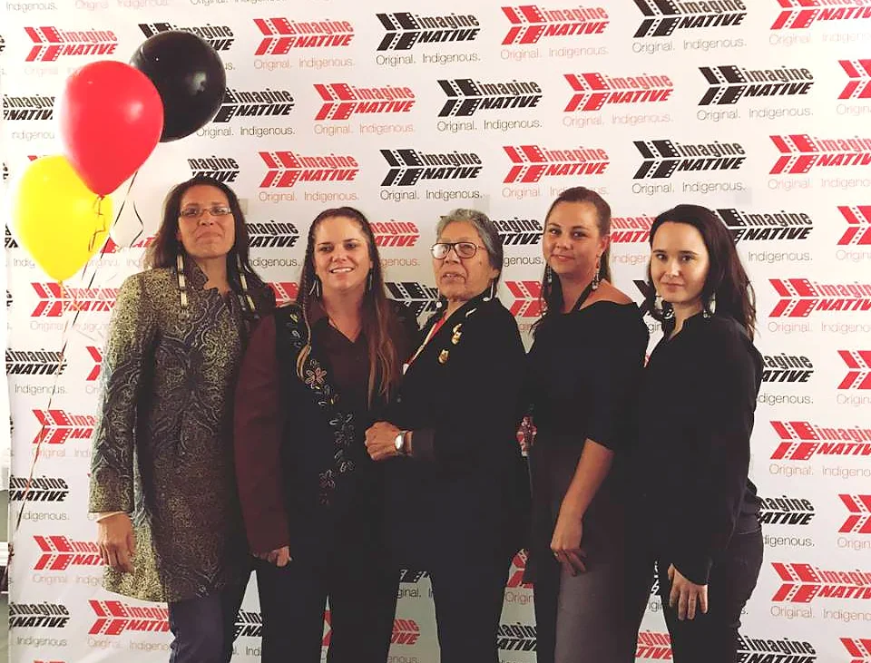 World Premiere at Hot Docs - Pictured Left to Right: Marcella Gilbert, ELizabeth Castle, Madonna thunder Hawk, Anna Pitman & Christina King