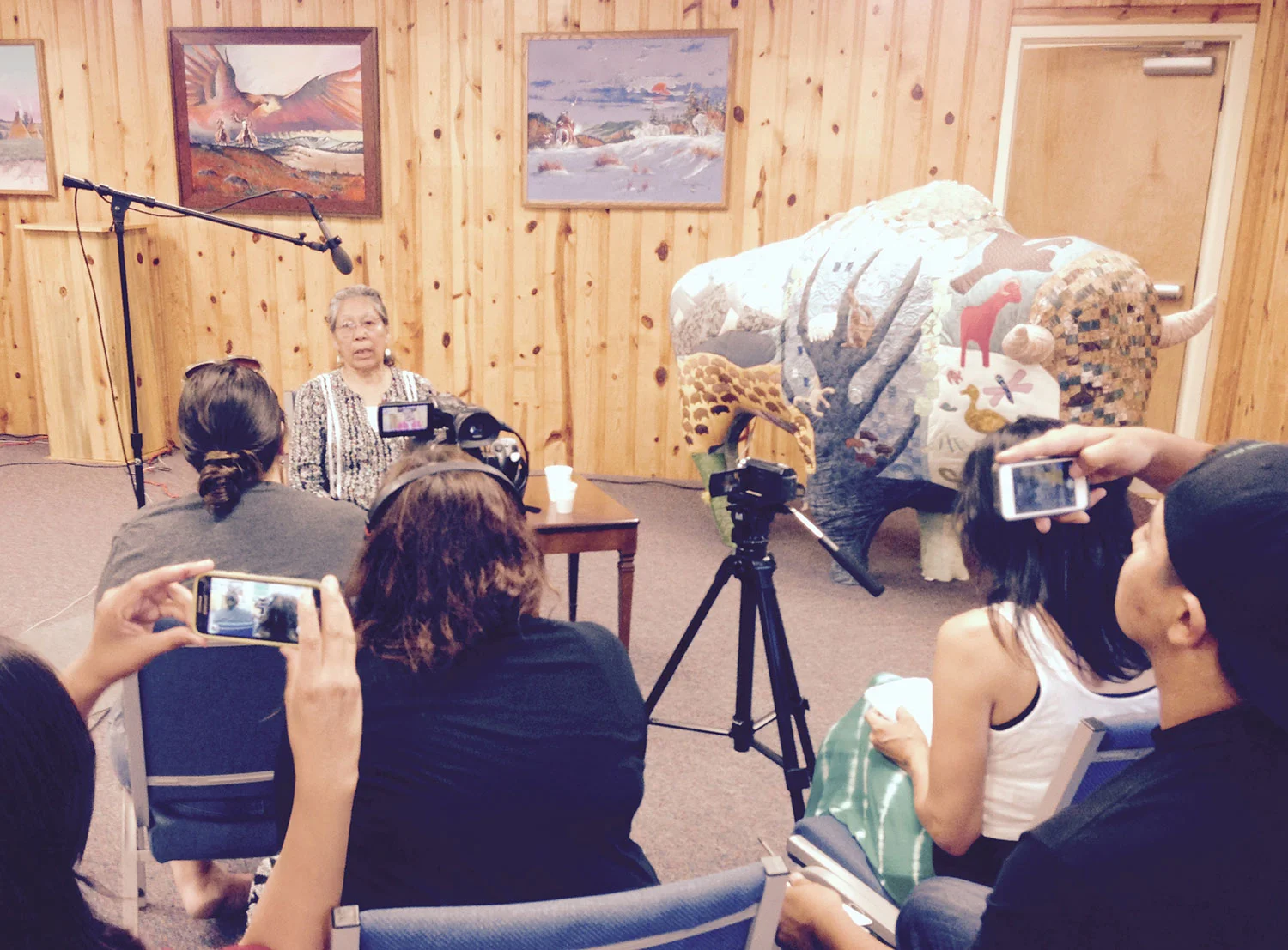Behind the scenes of filming in summer 2015