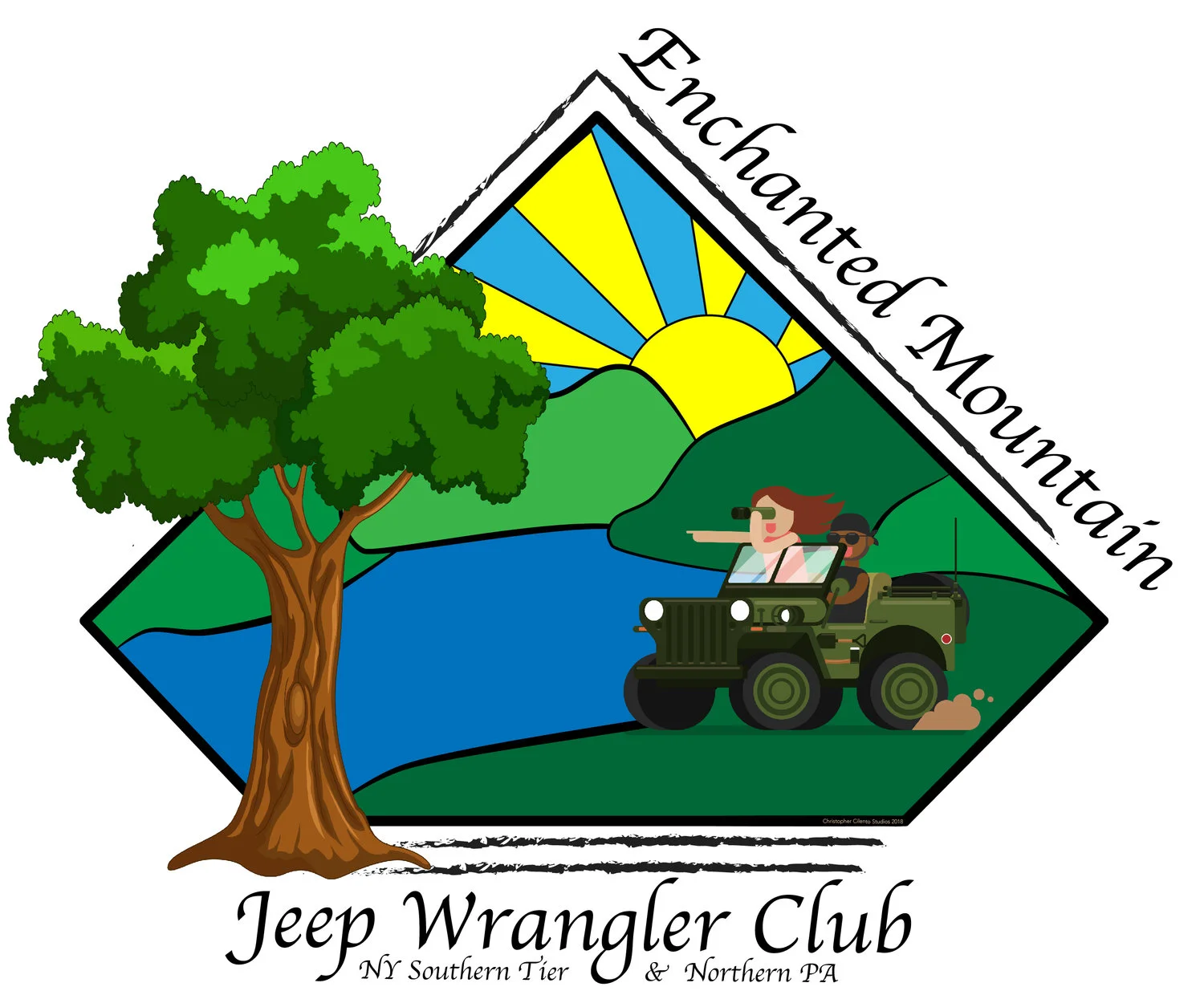 Logo design for Eastern Mountain Jeep Club website