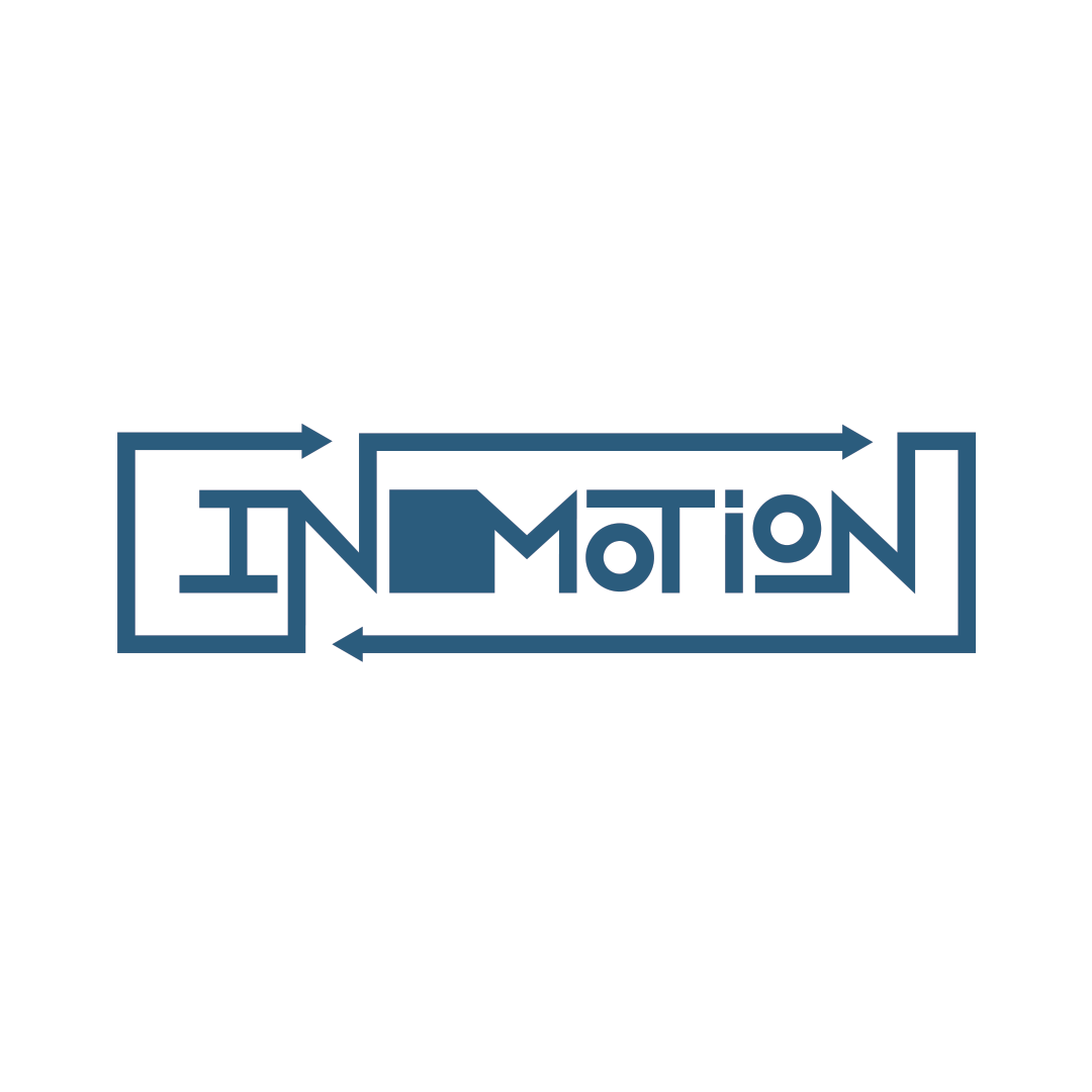 Final design of the In Motion typography for the cover.