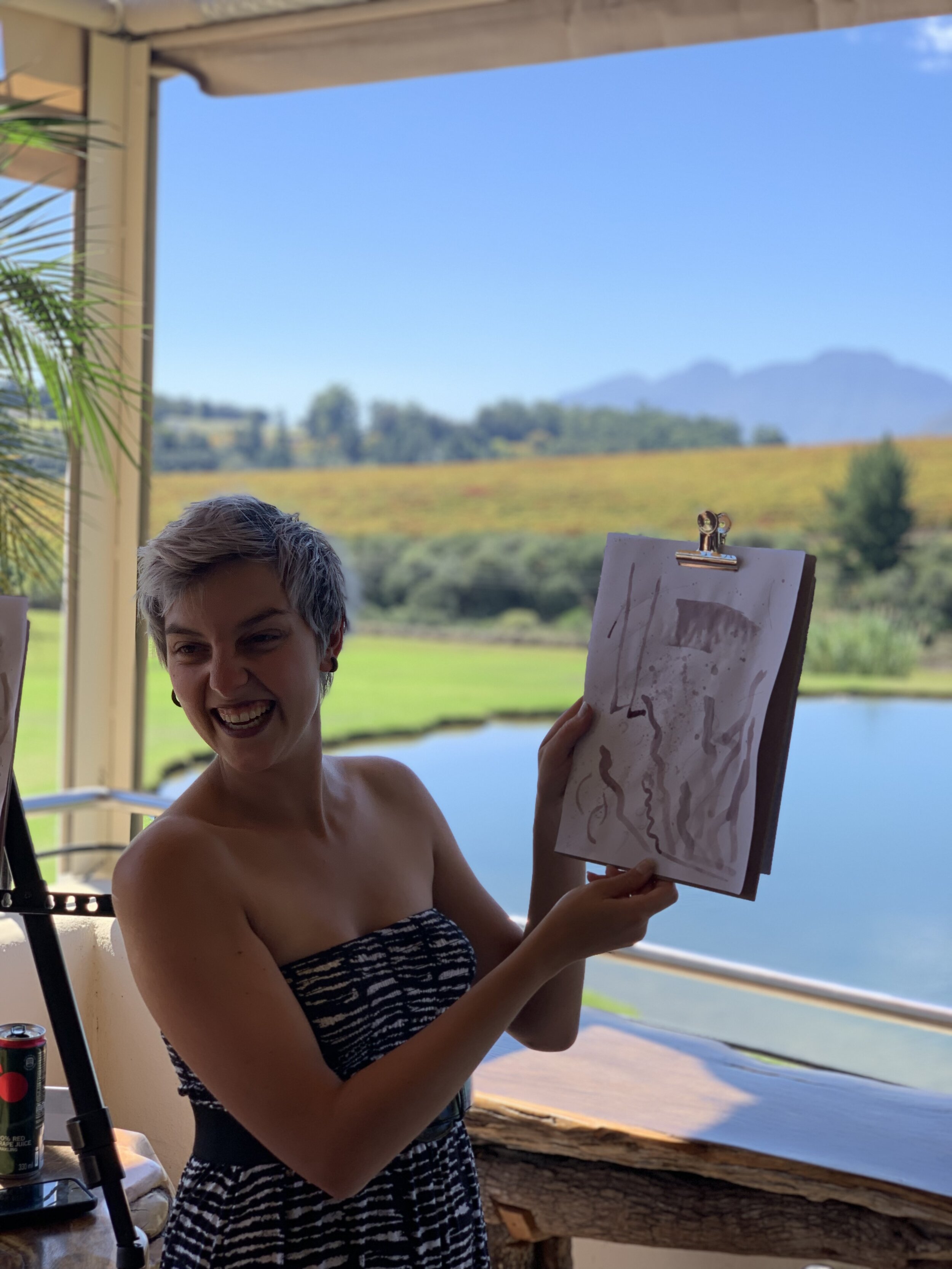 Lily Brannon who hosts the experience is local artist from Stellenbosch.jpg