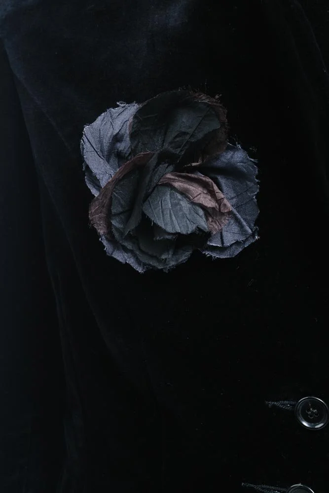 Archivio J.M. Ribot Брошь-цветок из шелка