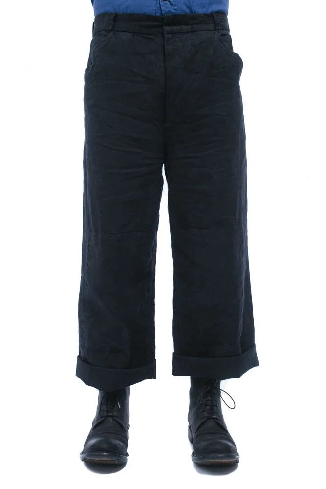 Atelier Suppan Брюки прямого кроя из конопли и льна