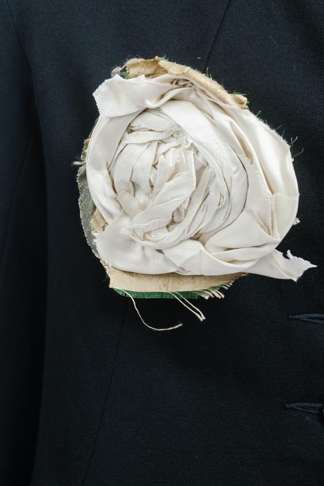 Elena Dawson Брошь-роза из шёлка