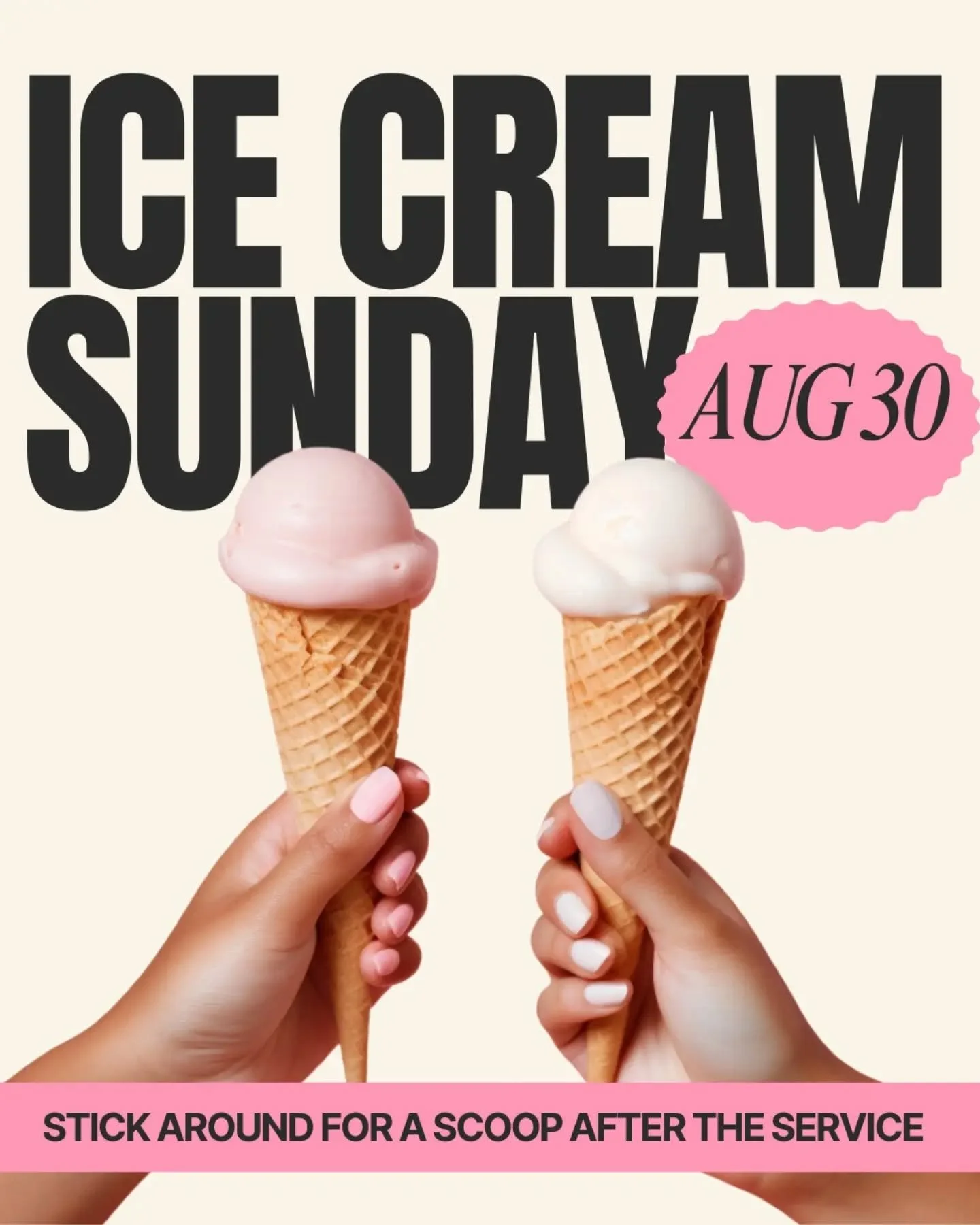 See you Sunday! 👋🏻🍦