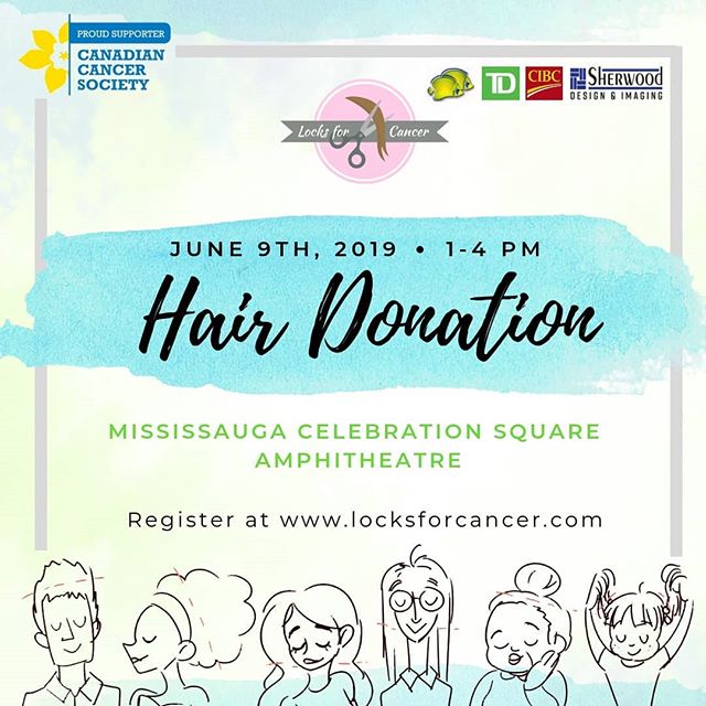 Hey guys! Our MISSISSAUGA event is coming up soon! 
To participate in this event you need to go to our website www.locksforcancer.com and sign up to donate your hair.

Remember, your hair needs to be natural, with no extensions or weaves, has to be a