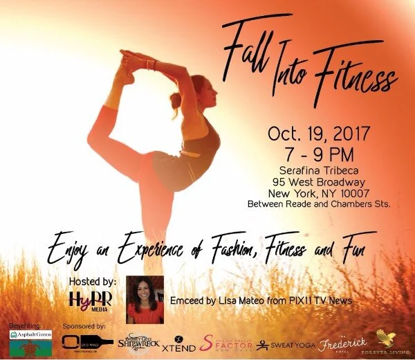 HyPR Media hosts “Fall into Fitness” – A lifestyle experience promoting health and fitness, to beneFIT sports-related nonprofits October 19, 2017, 7-9PM at Serafina Tribeca