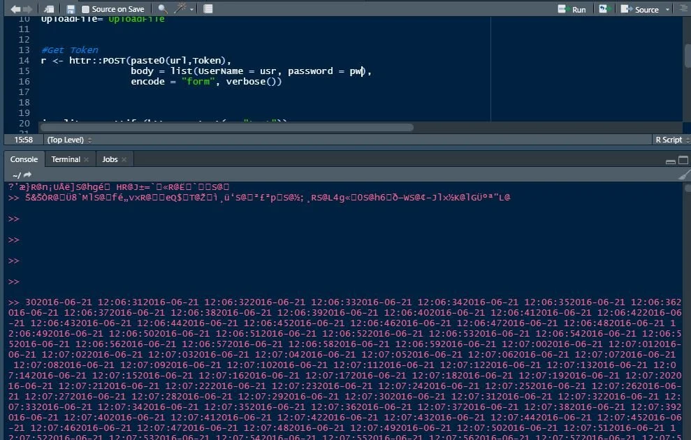 Uploading/Sharing data with a JSON Web Token in R