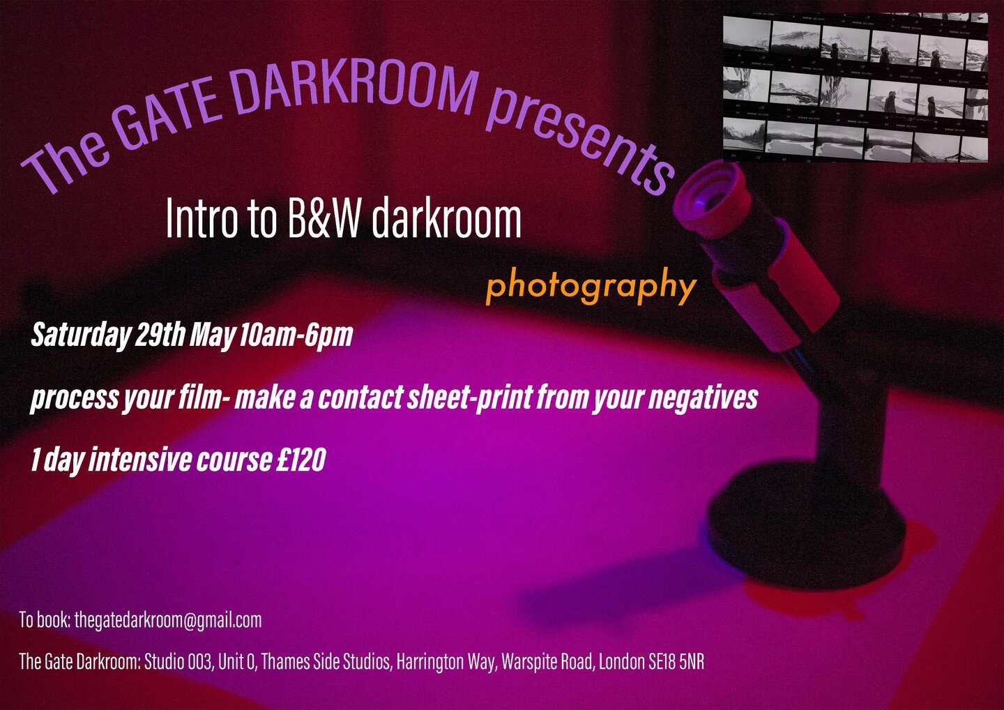 Hi! Next intensive course is on 29th May.

They are fun, magical and cover quite a lot. Paper and chems included.

4 places left. Get in touch.

#darkroomphotography #analogphotography #collectivephotography #communitydarkroom #darkroombytheriver

Th