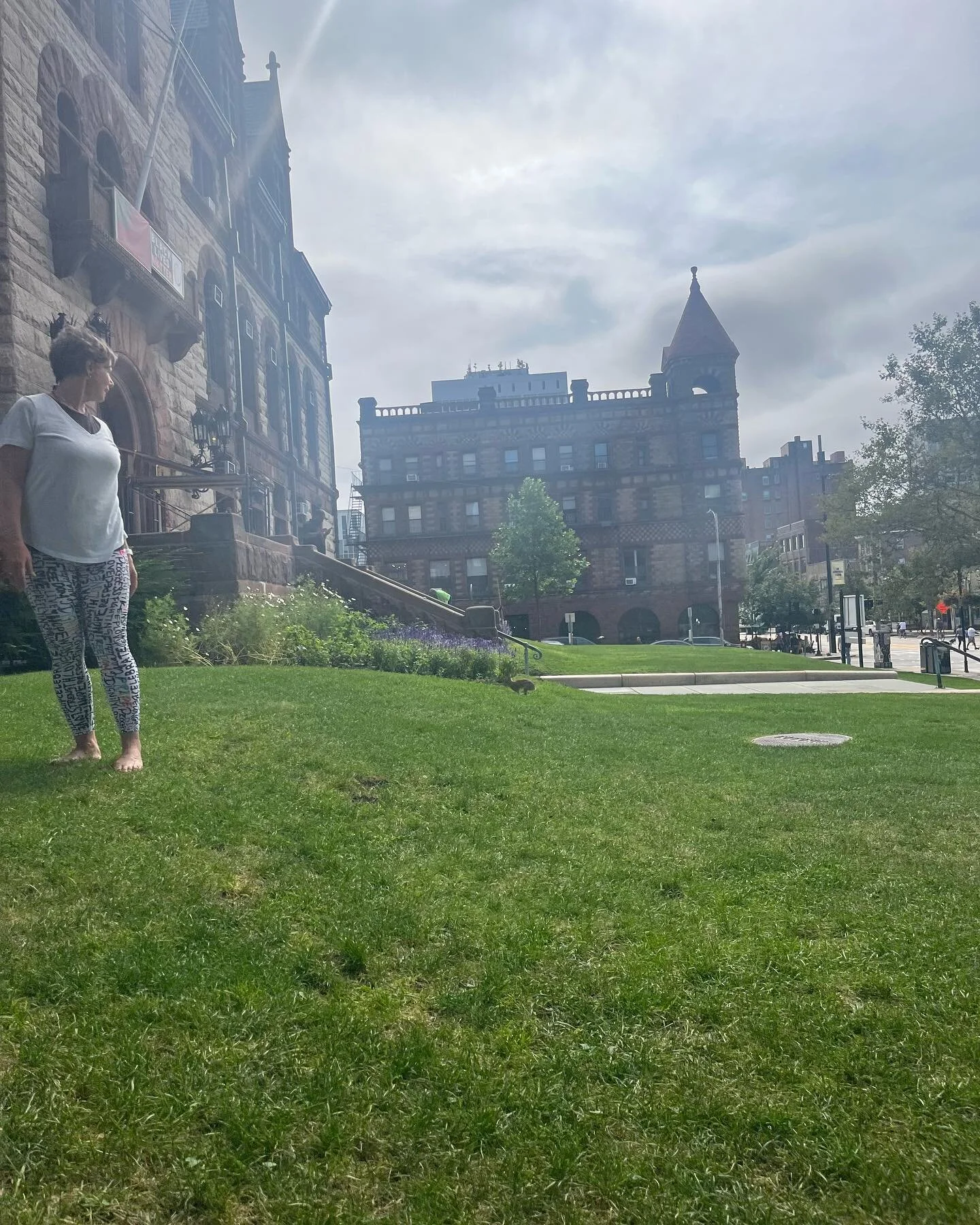 We had such a wonderful summer on the lawn @ Cambridge City Hall. We were thrilled to see happy couples heading in to get married&mdash;and today a bunny (first photo) and a dog (not shown) joined us for practice. Never a dull moment teaching and pra