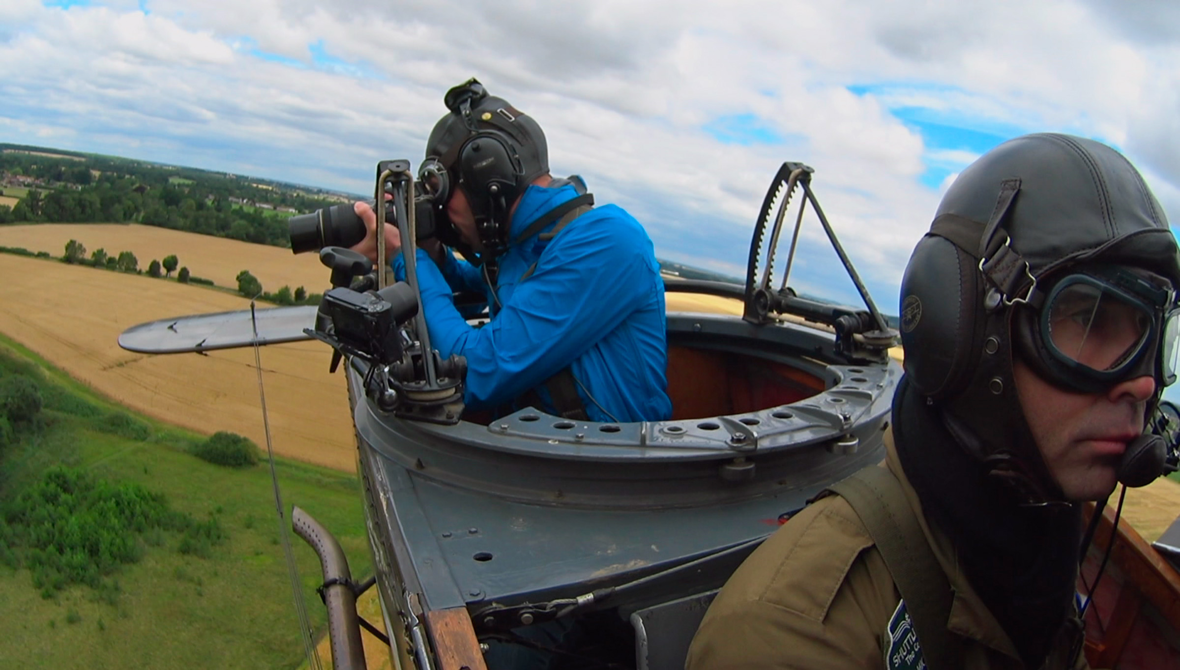 rawford flying in Bristol F2B Fighter, Scotland from the Sky