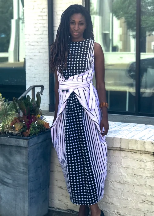 kielo wrap dress woven