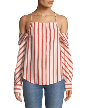 StyleKeepers Can't Be Tamed Off-The-Shoulder Striped Blouse