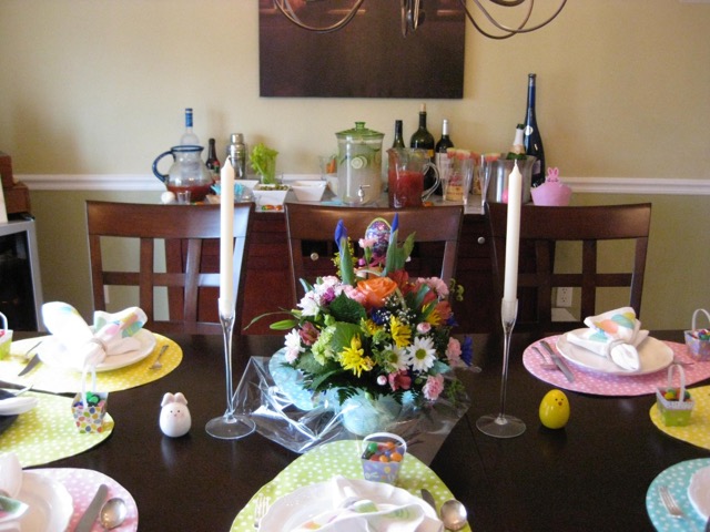 Easter dinner party