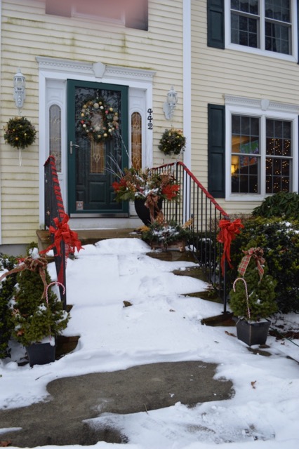 Christmas-inspired home decor (outdoor)