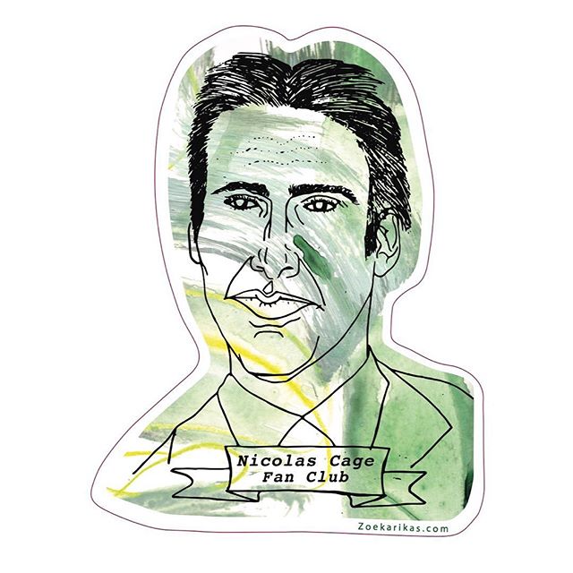 To be a true member of the Nic Cage fan club you need to see Moonstruck, one of his incredible first movies and also own one of this stickers!!!! Coming soon!!! .
.
.
.
.
.
.
.
.
#zoekarikasillustration #illustration #niccage #nicolascage #nicolascag