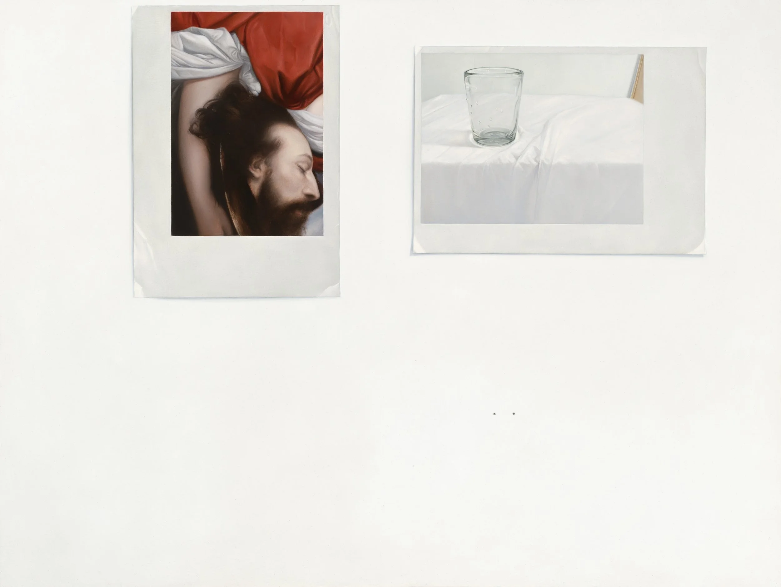 Printouts: Titian’s Salome (or possibly Judith), and empty glass 