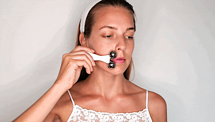 Repeat the same motion as before but start at the corner of your lips.