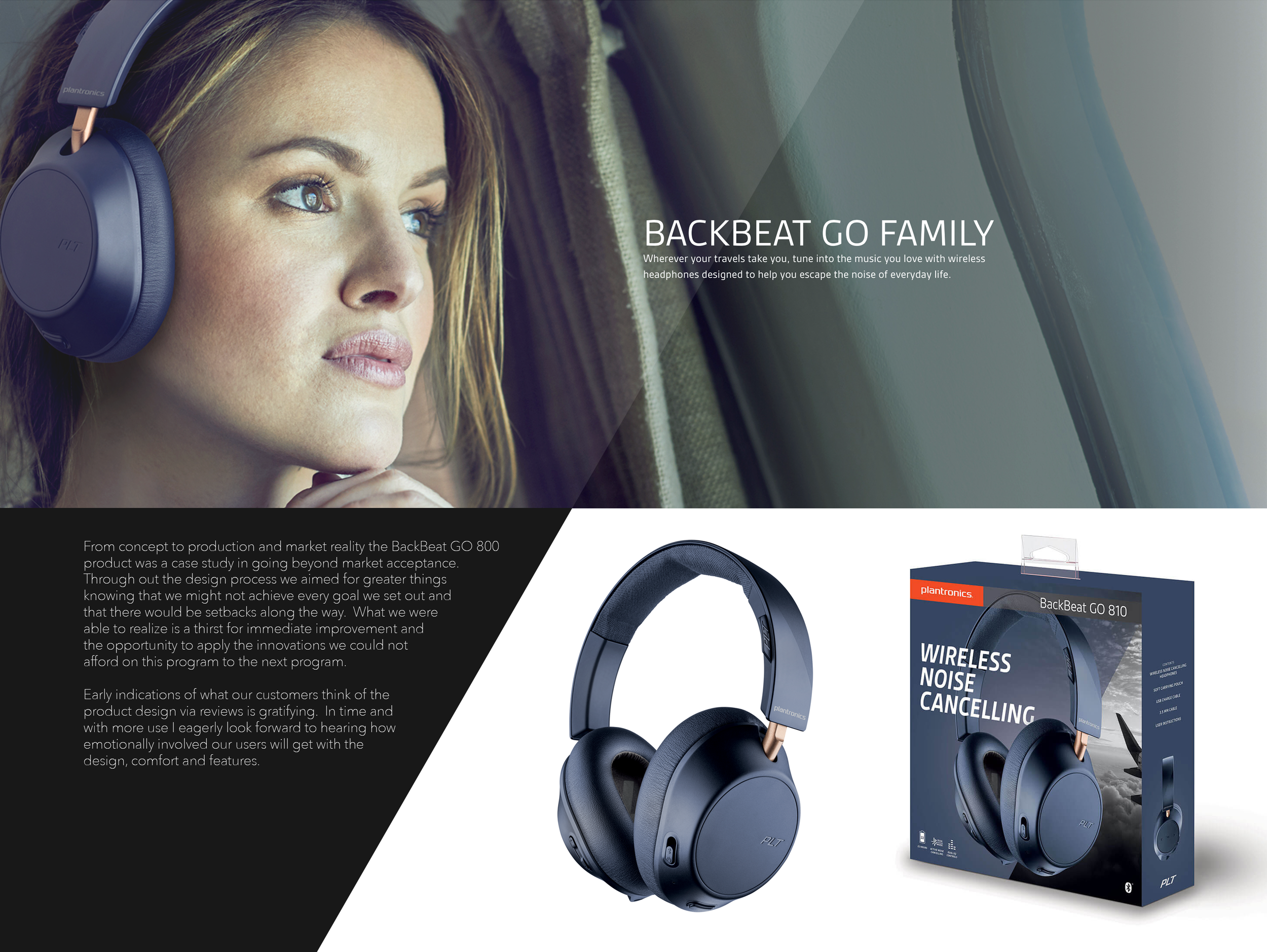 Go 810 Plantronics Backbeat Noise Cancelling Plantronics