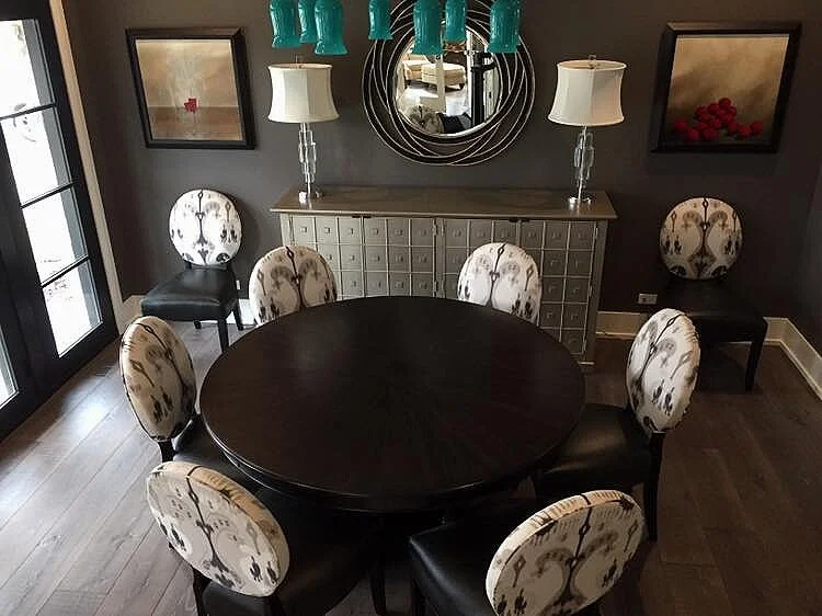 Modern Dining Table Stained Black