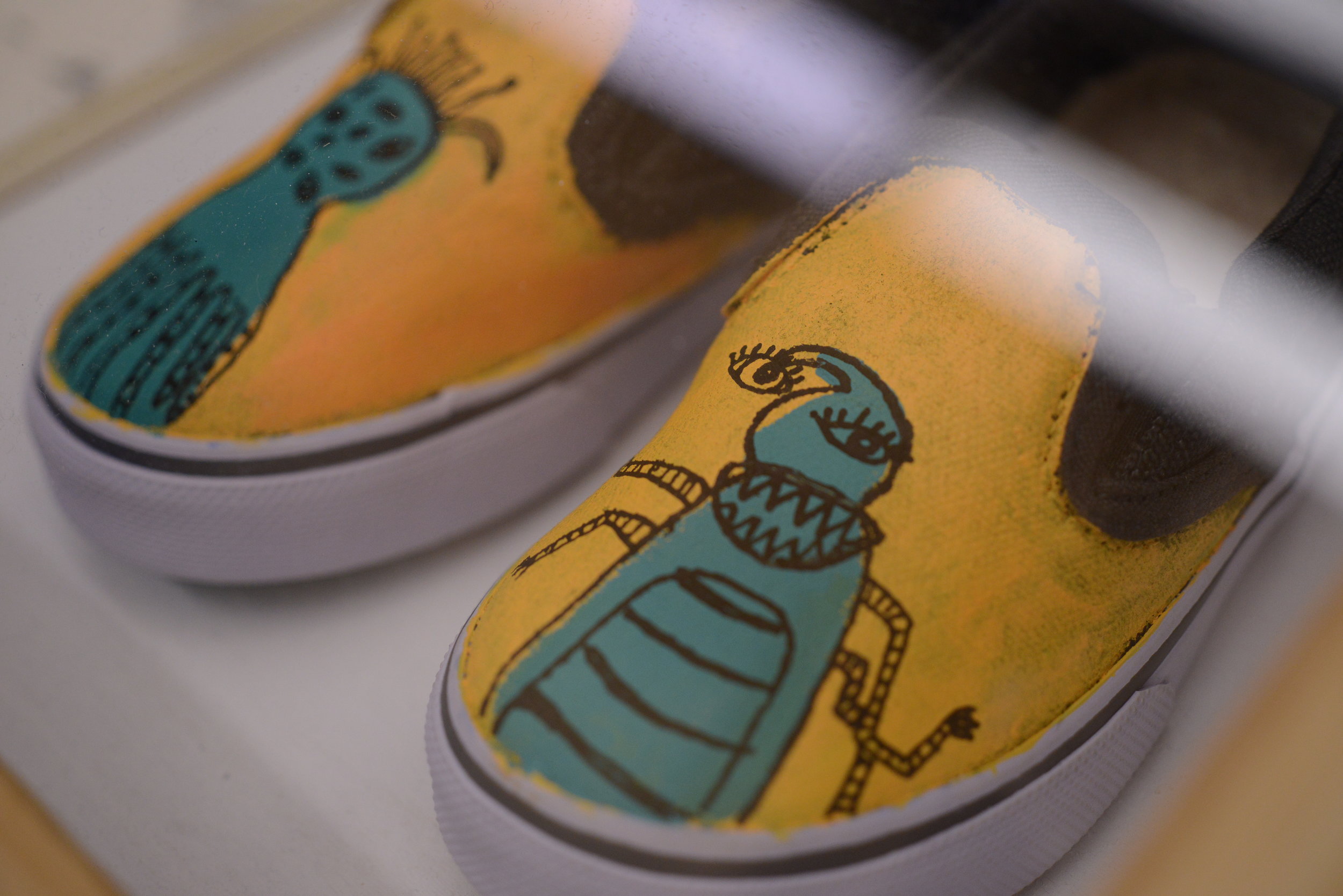  Custom hand painted children’s sneakers. 