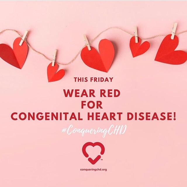 Who is wearing red tomorrow!?❤️ #ConqueringCHD
.
.
.
#CHD #MLH #HeartMonth #CHDawarenessweek #CHDawareness #1in110 #CHDaware #HeartWarrior #HeartAngel #heartbaby #heartsurgery #heartdefect #heartwarriors #heartangels #warriors #angels #heartbabies #C