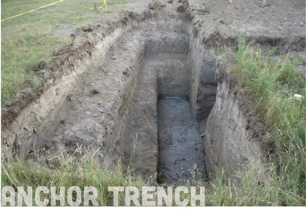 Ground Work for Guy Wire Anchor One Way Wireless Construction