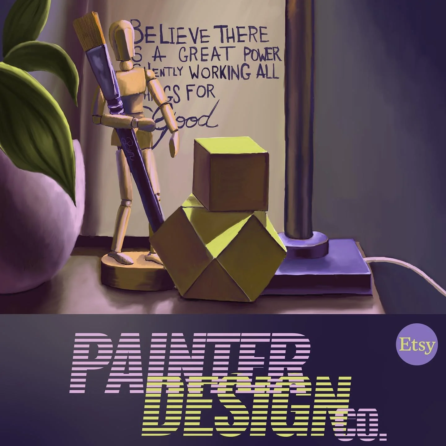 &ldquo;Live on Etsy!&rdquo;. I made an Etsy! My shop name is: PainterDesignCo. I uploaded some digital files, like the one in this post. I added a cool signature to all my artwork up there. You can buy my vector artwork, patterns or digital paintings