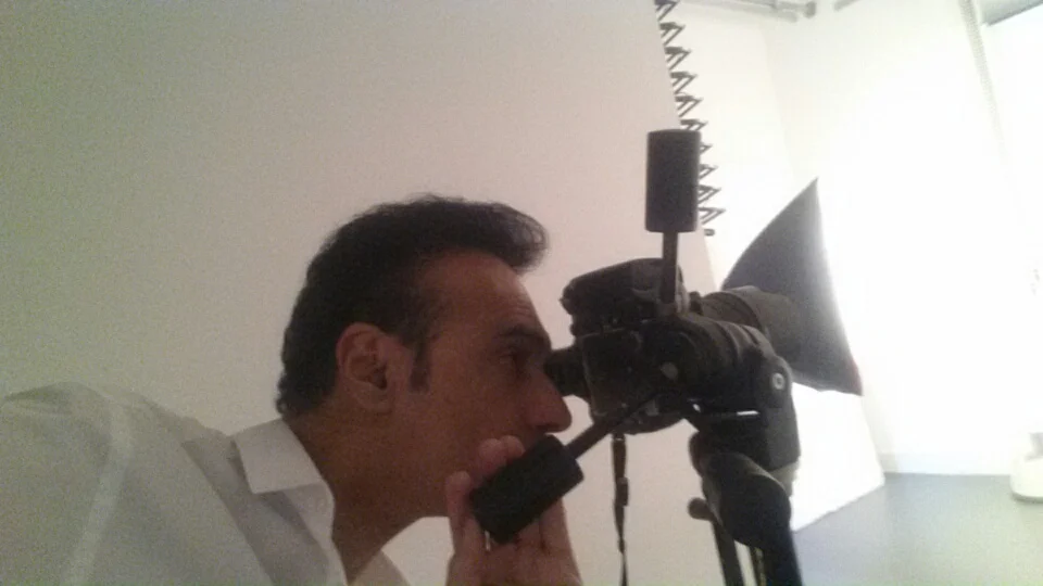 At Photo studio- filming
