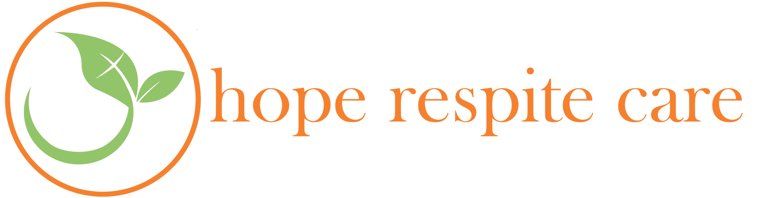 Hope Respite Care - words outside leaf logo.png