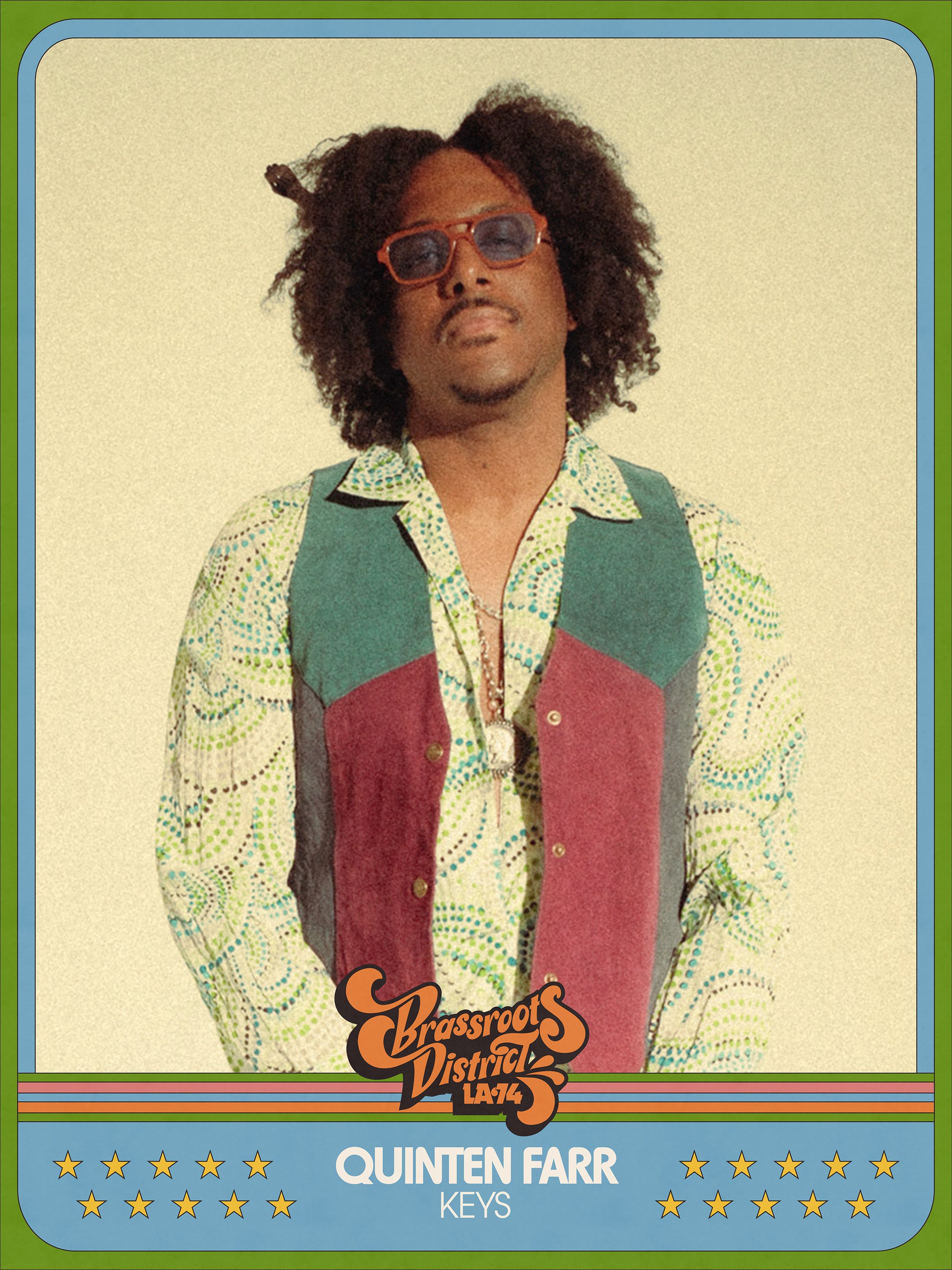 
QUINTEN FARR (Keys) is an LA-based keyboardist, talkbox artist, producer, and audio engineer from Milwaukee. With over 20 years of jazz and classical training, he has performed internationally, held residencies at Zaya DTLA, toured with Vivian Green