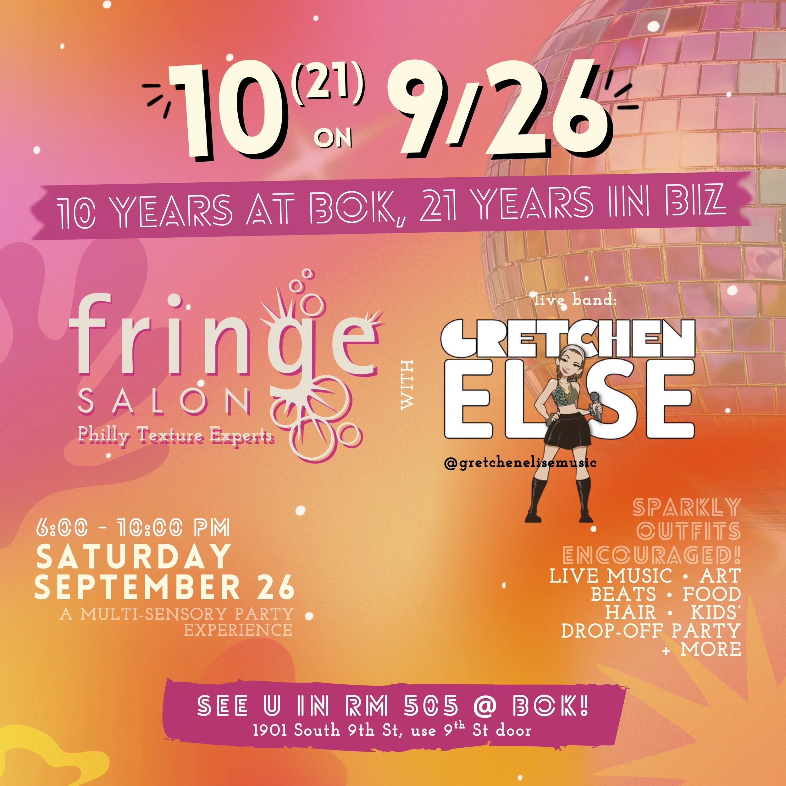 Fringe Salon 10/21 Party