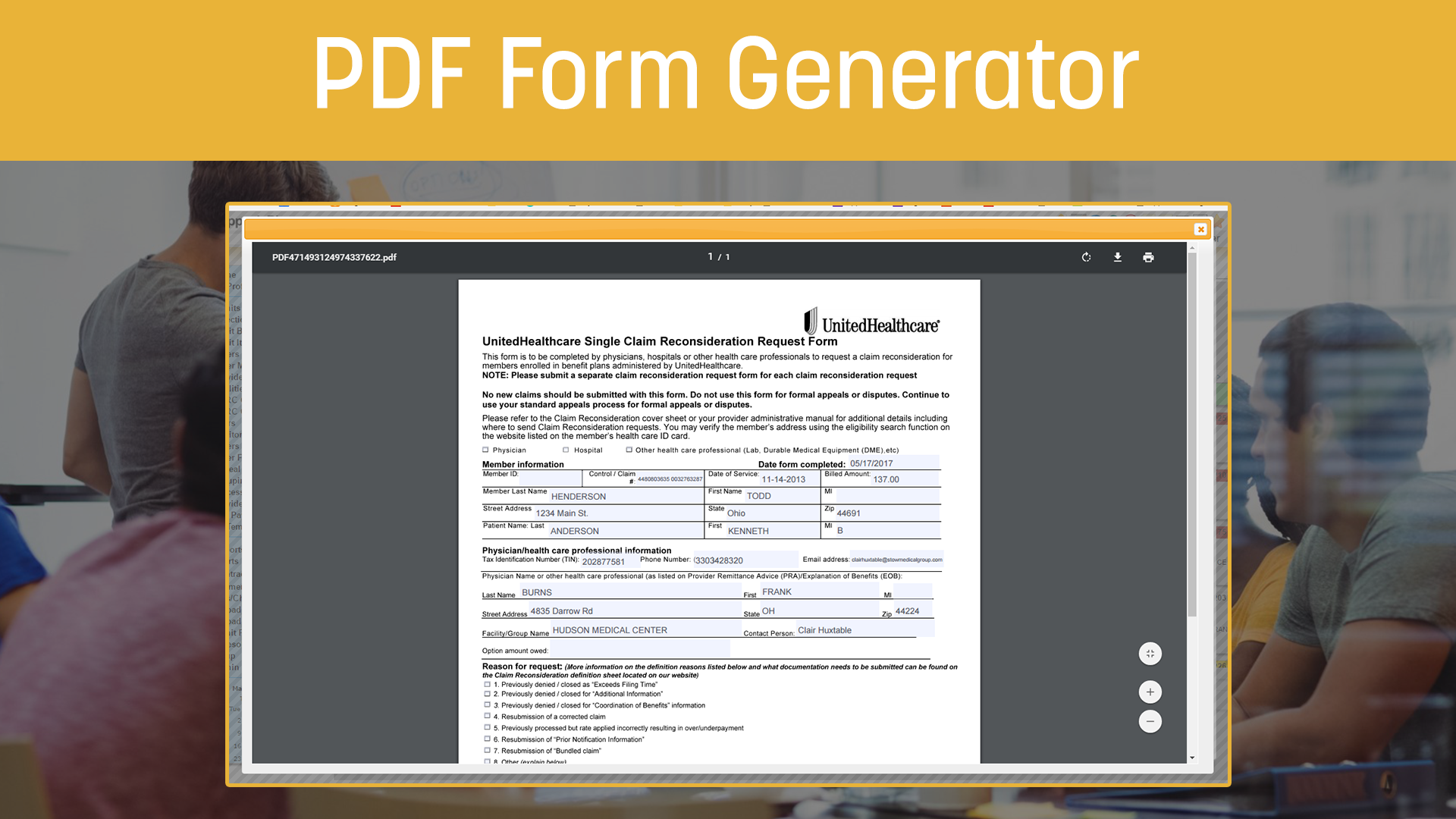 PDF Form Generator