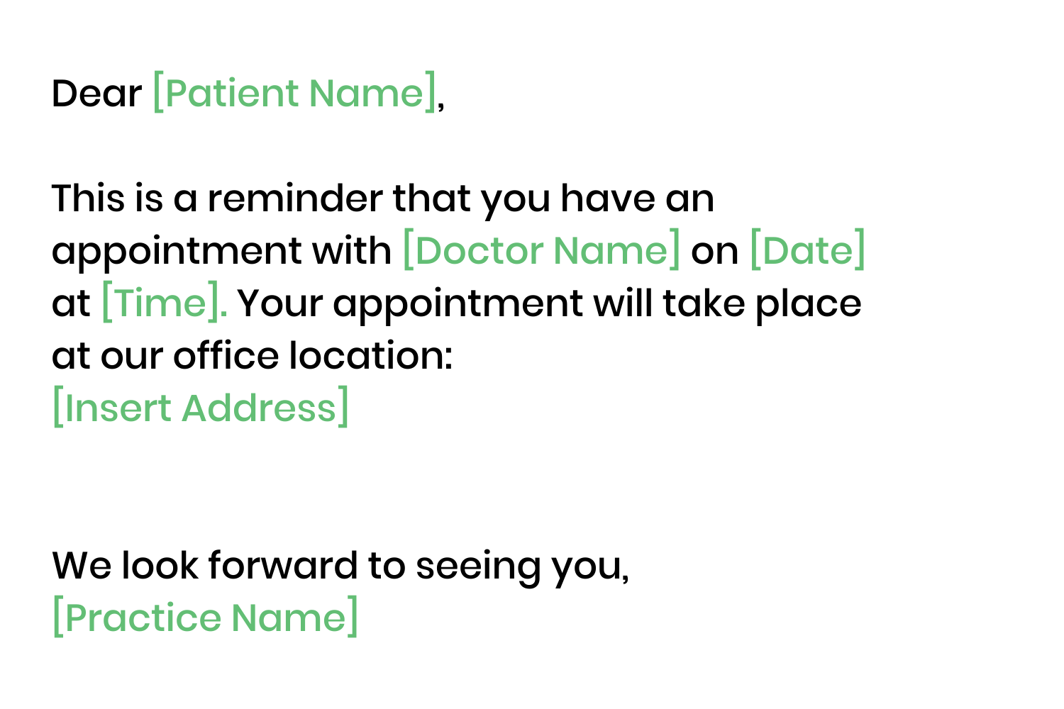 Appointment Reminder Letter Template Cal Infoupdate Appointment Reminder Letter Template Cal Infoupdate