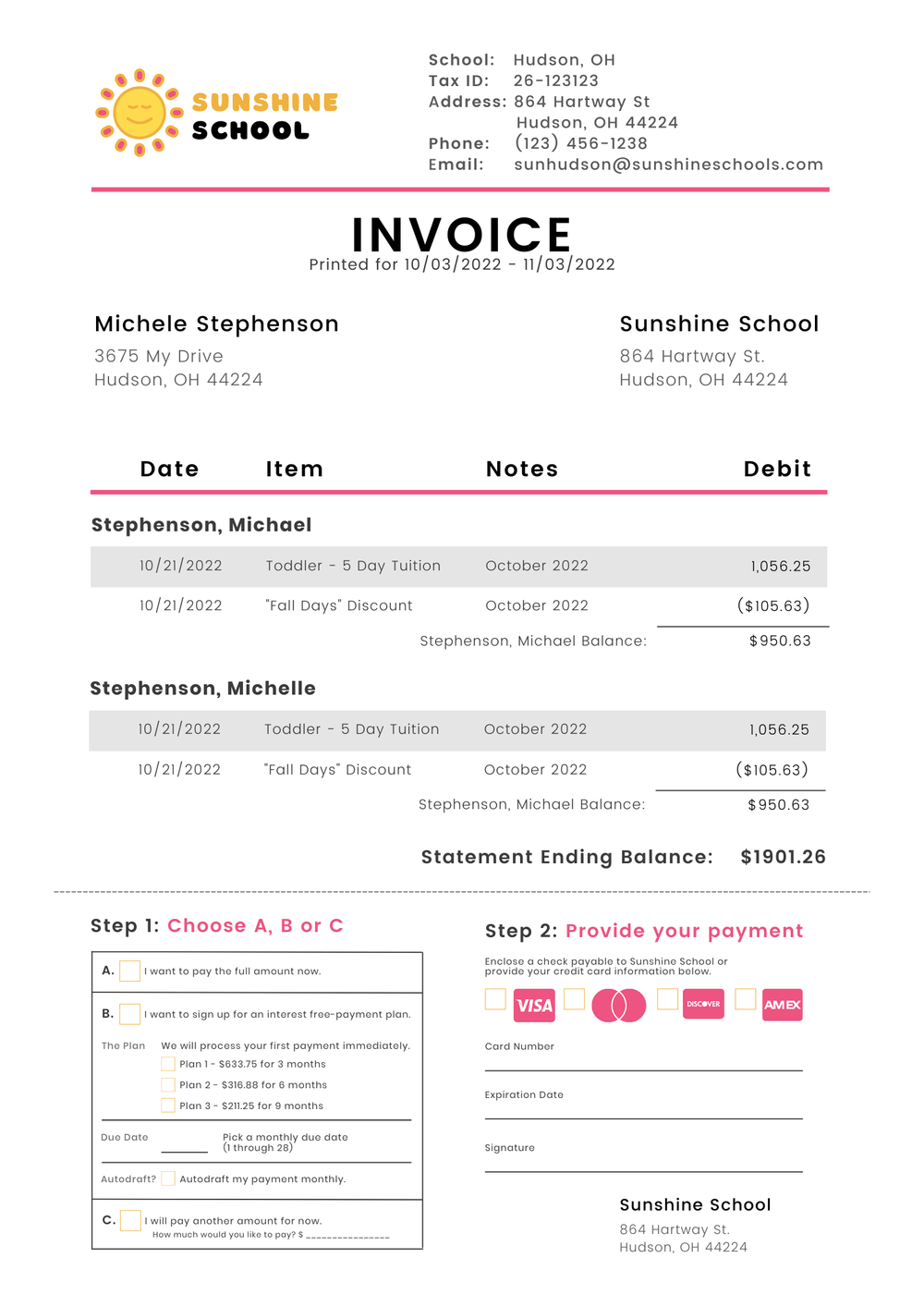 5 Child Care Invoice Templates That Increase Your Revenue — Etactics