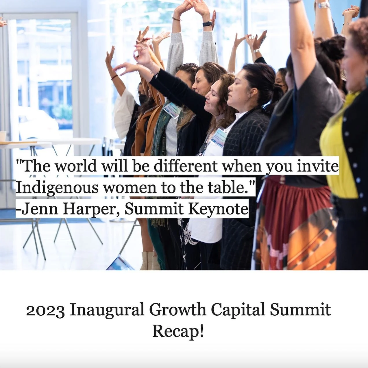 We had an amazing time in the Bay Area convening and connecting with our growing community of Indigenous women entrepreneurs! 
Check out our 2023 Inaugural Growth Capital Summit Recap 🔗 Link in bio!

#growthcapitalsummit #nativewomenlead #thefuturei