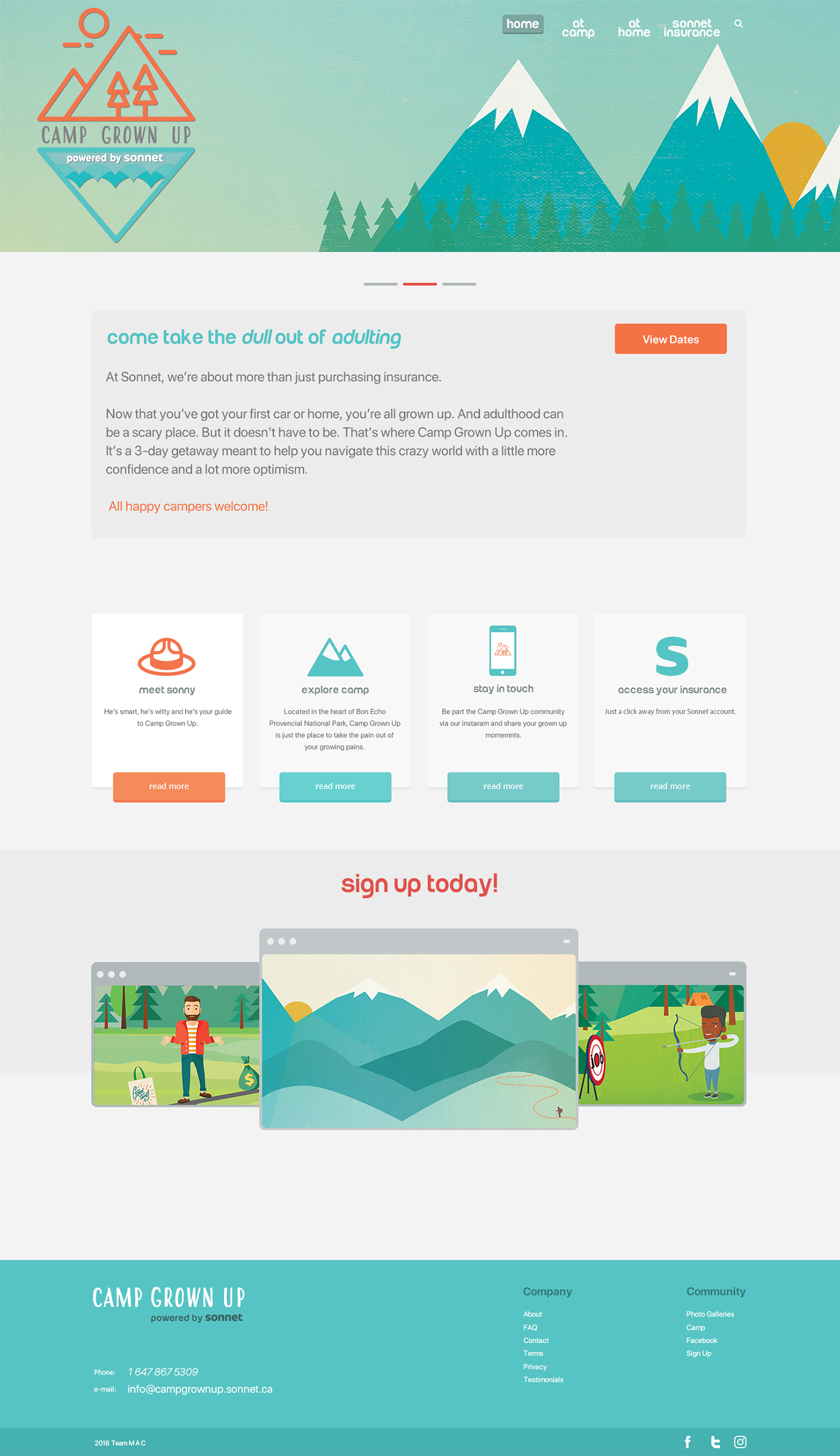 campgrownup.sonnet.ca - Home Page
