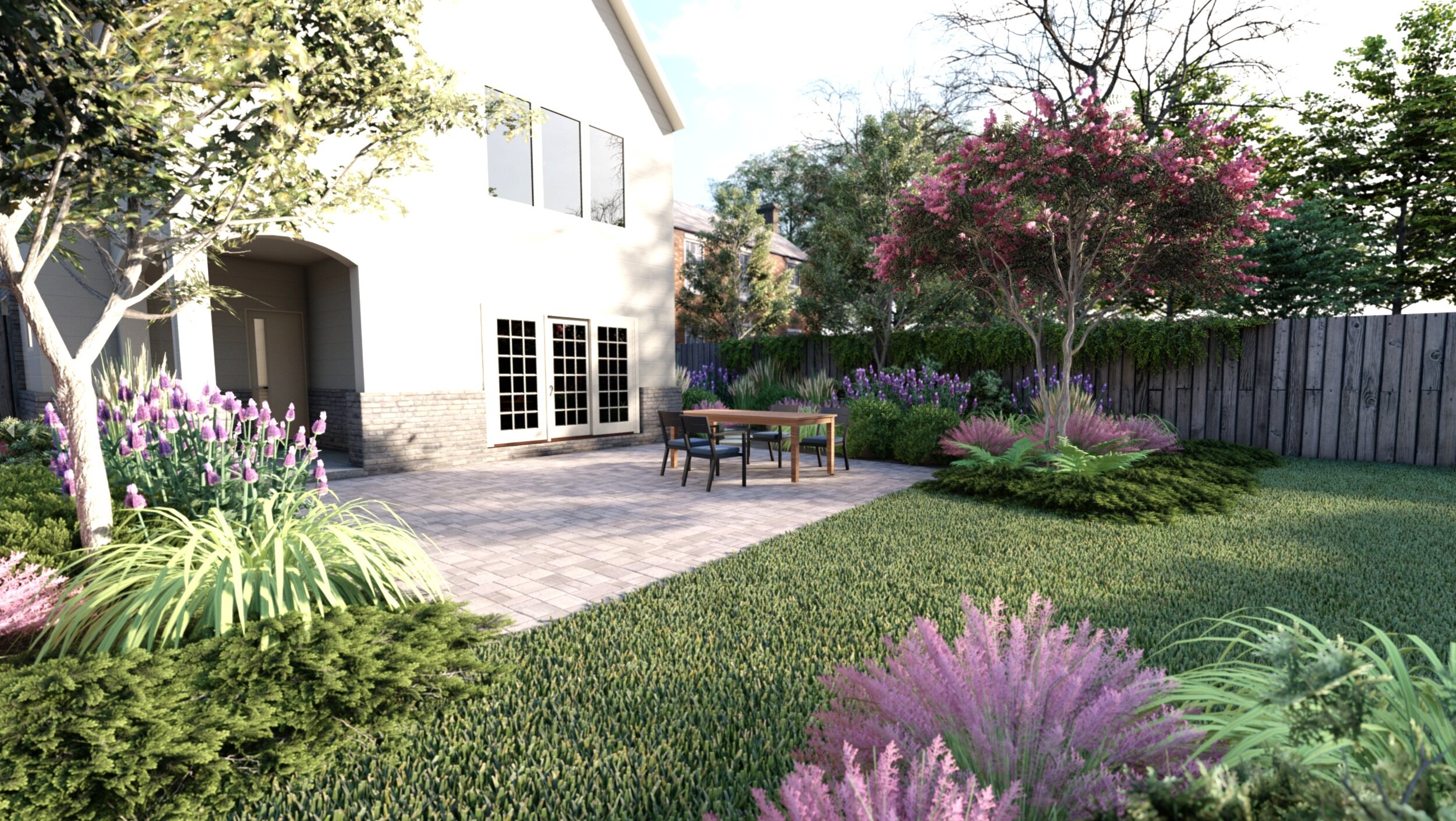 Texas Landscape Design Ideas Yardzen, Backyard Landscaping Ideas Texas