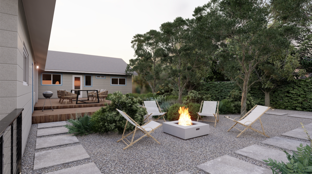 Backyard Fire Pit Landscape Designs, Backyard Landscaping Ideas With Fire Pit