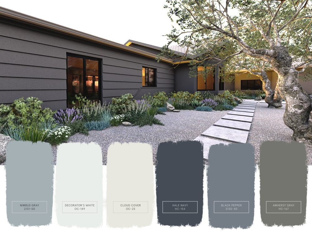 Expert Exterior Paint Color Combinations And Client Picks Yardzen - How To Select Exterior House Paint Colors