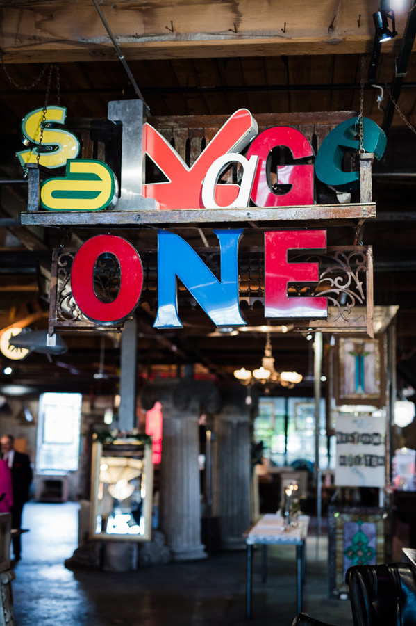 Salvage One sign.