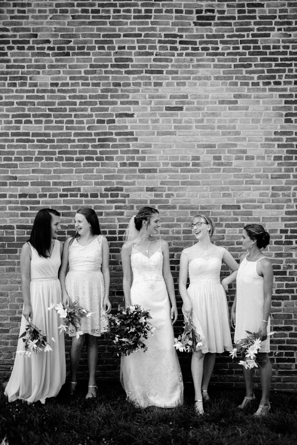 Bride and her bridesmaids.