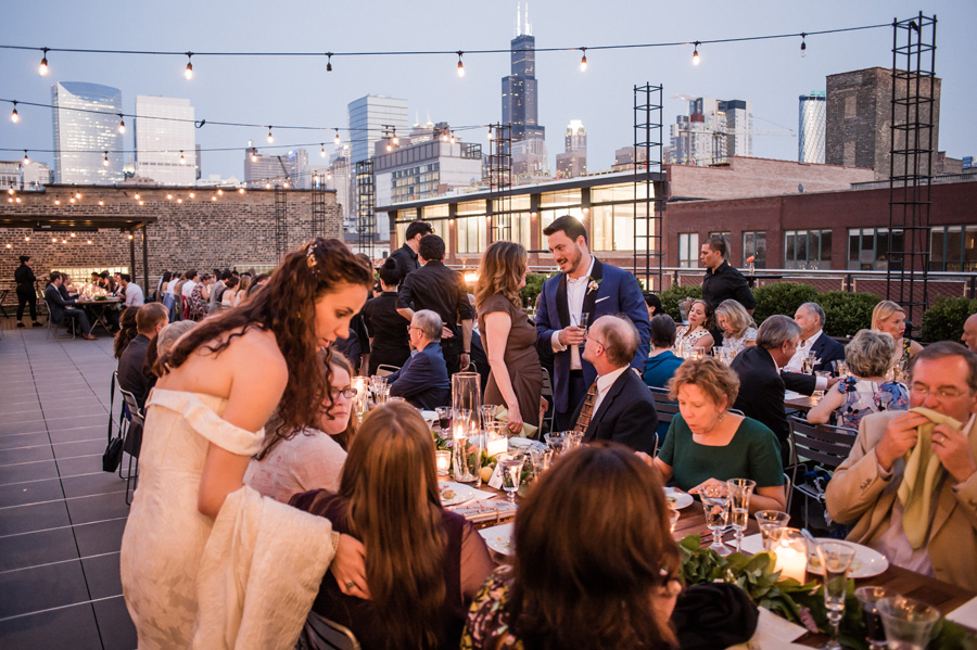 View of wedding reception at Morgan's on Fulton.