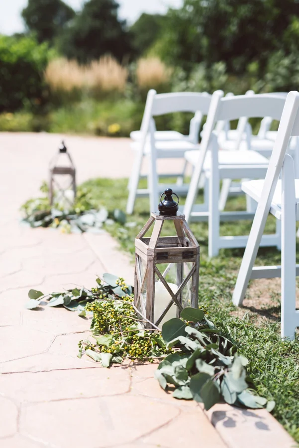 Wedding aisle detail.