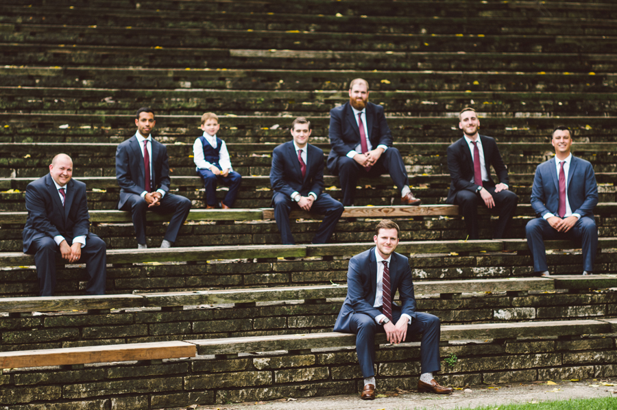 Grom and his groomsmen.