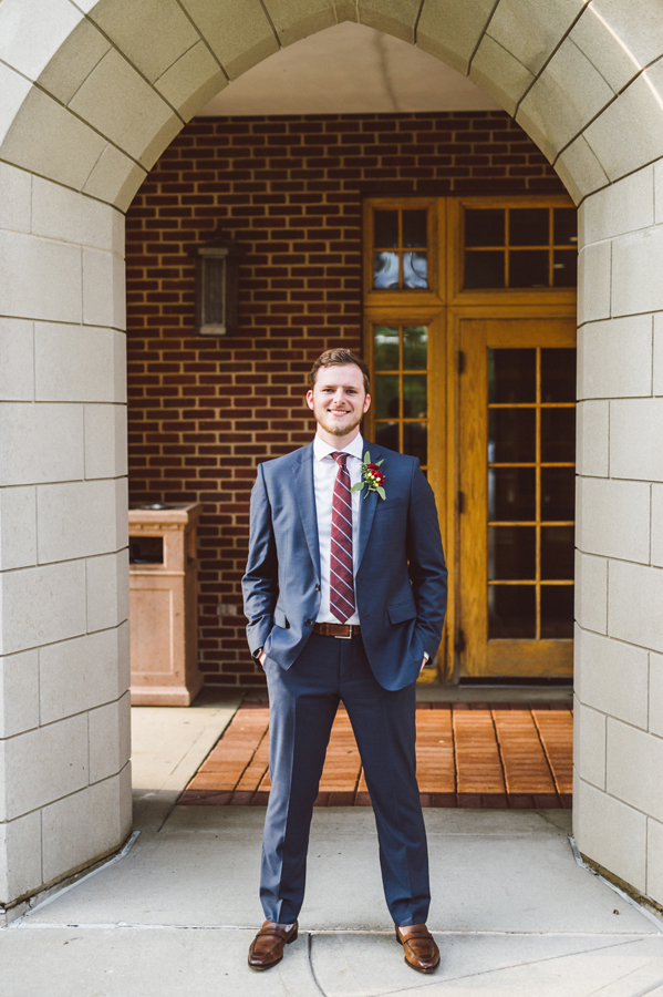 Portrait of groom.