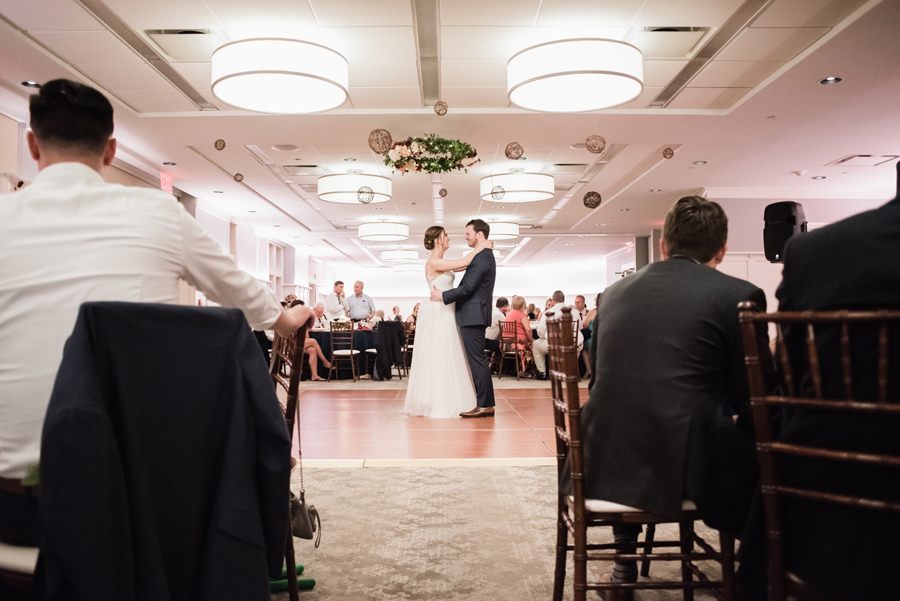 Bride and groom first dance.