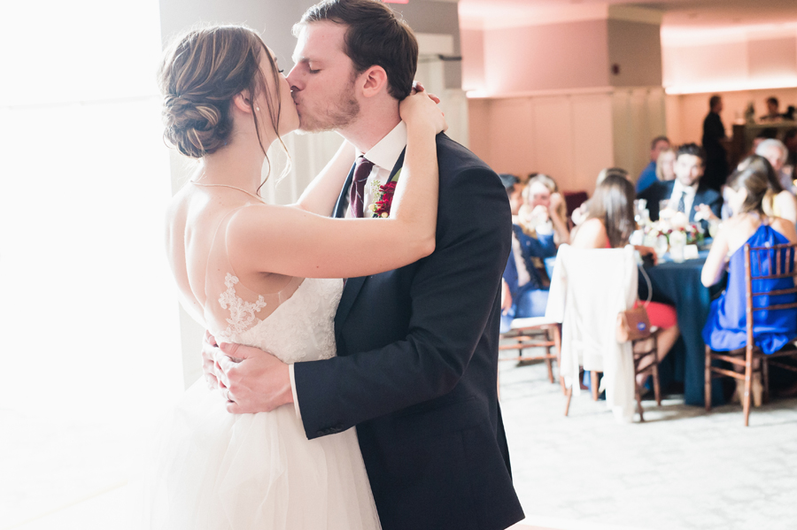 Bride and groom first dance.